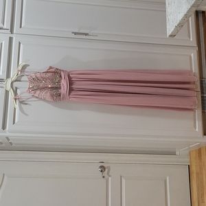 Beautiful pink tan dress with Jules